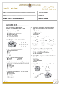 Organic chemistry revision -1