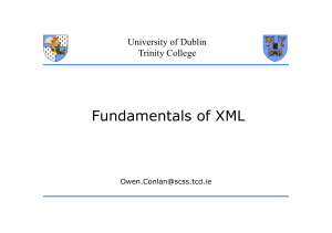 01 Fundamentals of XML (2 Lectures).ppt