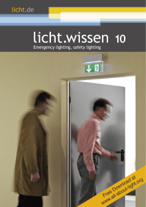 10 Emergency lighting, safety lighting