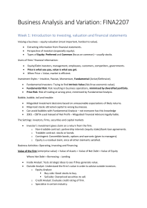 Business Analysis and Variation