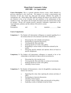 Art Syllabus (ARH 1000) MDC 