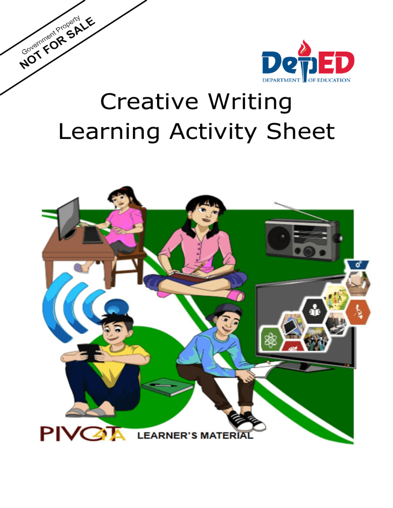 creative writing module for senior high school pdf