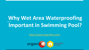 Why Wet Area Waterproofing Important in Swimming Pool