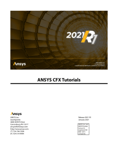 ANSYS CFX Tutorials 2021 R1