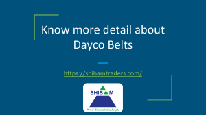 Know more detail about dayco belts