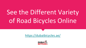 See the Different Variety of Road Bicycles Online
