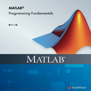 MATLAB - Programming Fundamentals