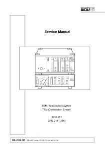 Wolf TEM Combination System - Service manual (en,de)