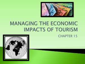 TOU1011 CH 15 MANAGING THE ECONOMIC IMPACTS OF TOURISM (1)