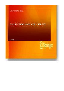 VALUATION AND VOLATILITY