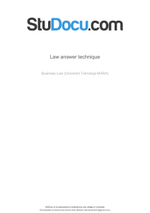 law-answer-technique