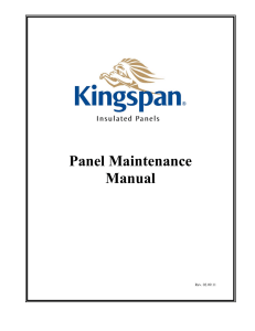 139160 Kingspan IRW Maintenance Manual NA