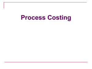 PPT 6 Process Costing