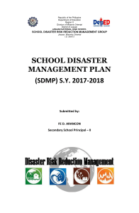 SchoolDisasterManagementPLANS.Y.2017-2018