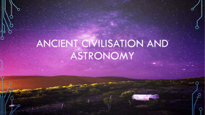 Ancient civilisation and astronomy