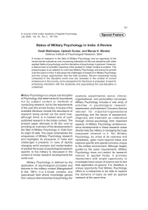status-of-military-psychology-in-india-a-review