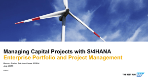 Managing Capital Projects with SAP S 4HANA