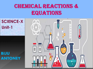 1Chemical reaction and equations