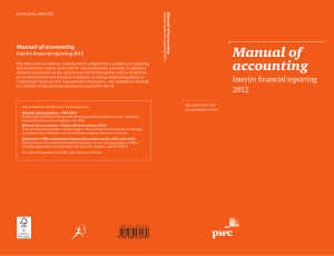 manual of accounting interim fi nancial reporting 2012