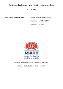 Software Testing Lab Manual: BVA, Robust, Path Testing