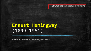 1 INTRO to Hemingway - SE
