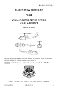 476th vFG UH-1H Flight Crew Checklist Change 1