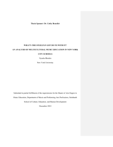 Thesis on Multiculturalism -2010