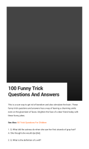 100 Funny Trick Questions And Answers To Make Your Day-1