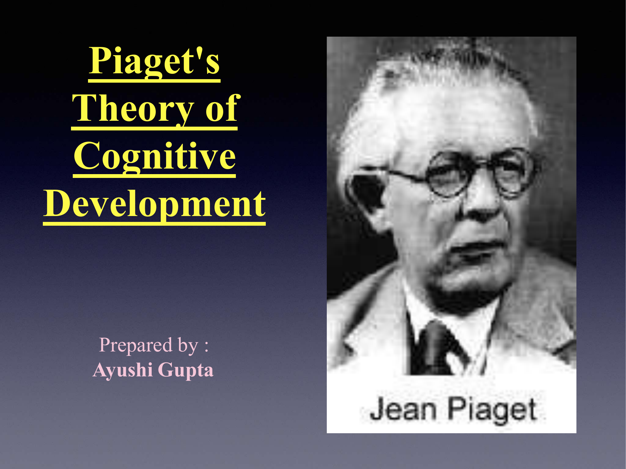 PPT - Jean Piaget: Constructivist & Developmental Theorist PowerPoint  Presentation - ID:3136309