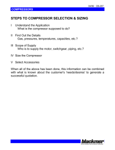 Compressor Selection and Sizing Blackmer