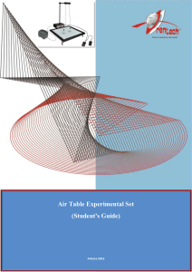 Air Table Experiments Student's Guide