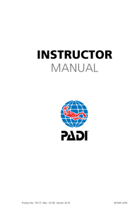 PADI Instructor Manual: Diving Course Standards & Procedures