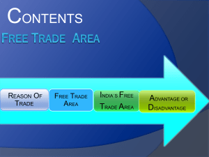 Free trade area