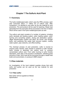 3. Technical Specification - Sulfuric Acid Plant