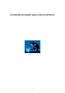 Entrepreneurship Skills Development in Zimbabwe