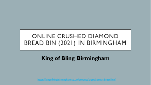 Know Easy Way For Online Crushed Diamond Bread Bin in Birmingham (2021)