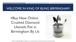 Get Amazing Crushed Diamond Utensils Pot in Birmingham & UK (Online)