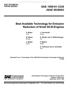 Best Available Technology for Emission Reduction of Small 4S-SI Engines