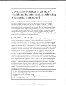 Journal of Healthcare Management Article-Governance