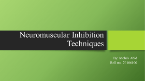 Neuromuscular Inhibition Techniques