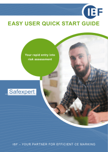 Safexpert easy user quick guide