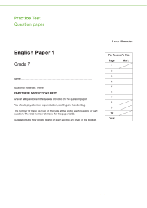 English Grade 7 paper 01 (1)