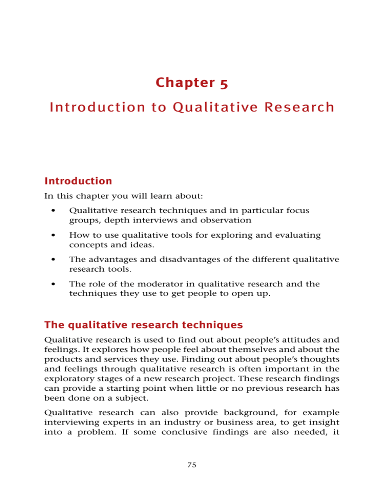 qualitative research introduction example