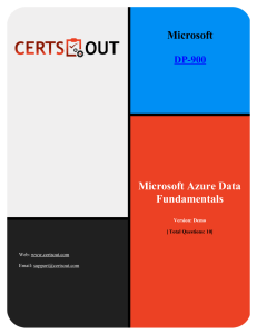 Download Free Demo Microsoft-DP-900 at Certsout