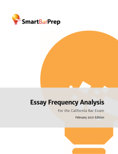 2020 SmartBarPrep CA Frequency Analysis