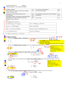 Test4 ch19 Electrochemistry Practice-answers-Marked