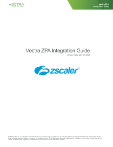 Vectra ZPA Integration Guide 1-20-2021