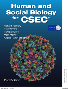 CSEC Human and Social Biology