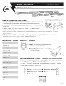 U-Lite Visor Bar V2 Manual