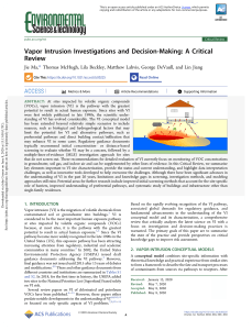 Vapor Intrusion Investigations and Decision-Making: A Critical Review